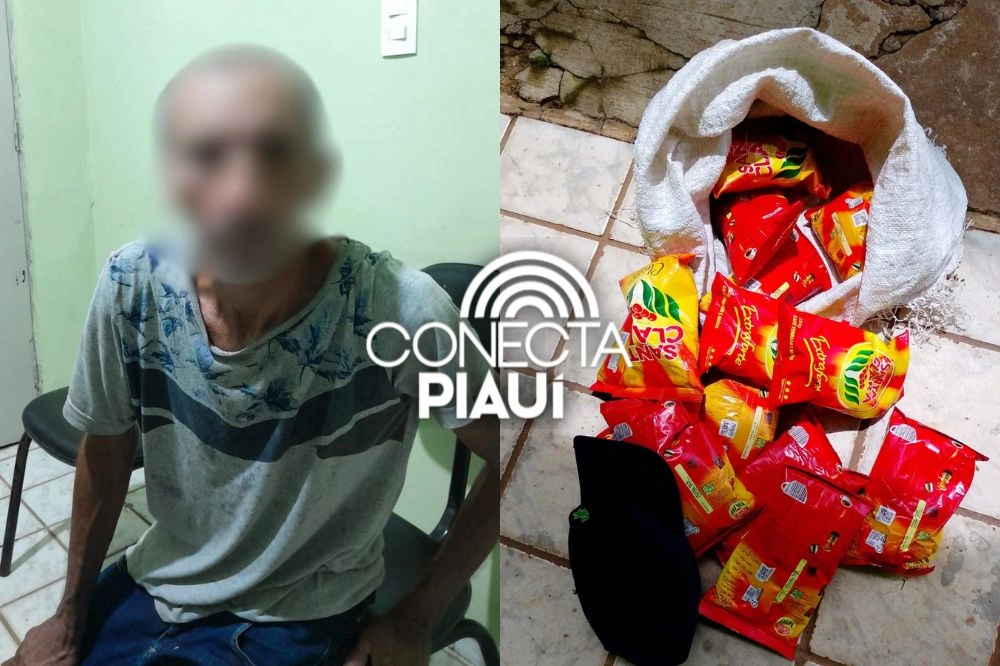 Homem é preso após furtar pacotes de café em supermercado no Piauí