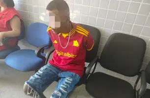 Homem é preso por tráfico de drogas durante festa em São Miguel do Tapuio (Foto: Divulgação/PMPI)