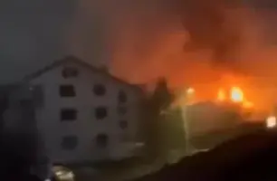 Incêndio em boate na Macedônia do Norte (Foto: Reprodução)