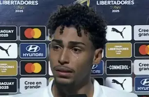 Jogador Luighi foi hostilizado com gestos e xingamentos racistas (Foto: Conmebol/Reprodução)