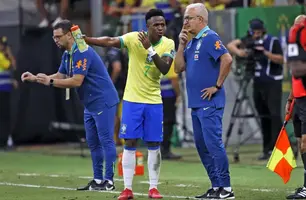 Lance de jogo de futebol entre Brasil e Colômbia (Foto: Bruno Peres/Agência Brasil)