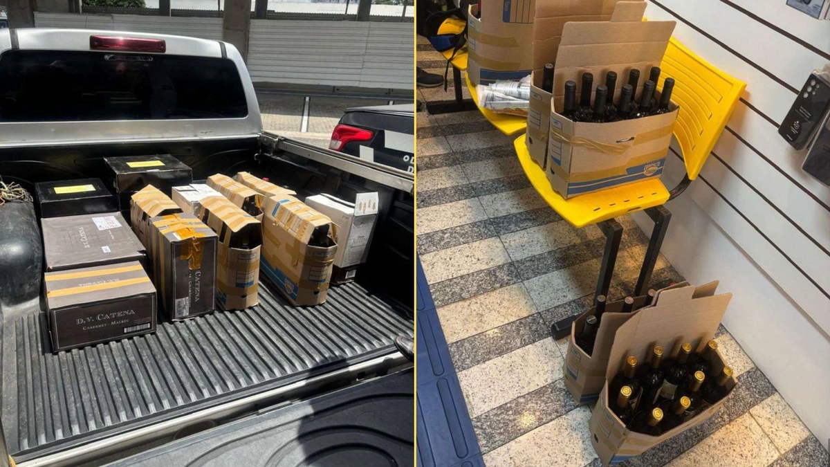 Loja é alvo de operação por vender vinhos falsificadas em shopping de Teresina