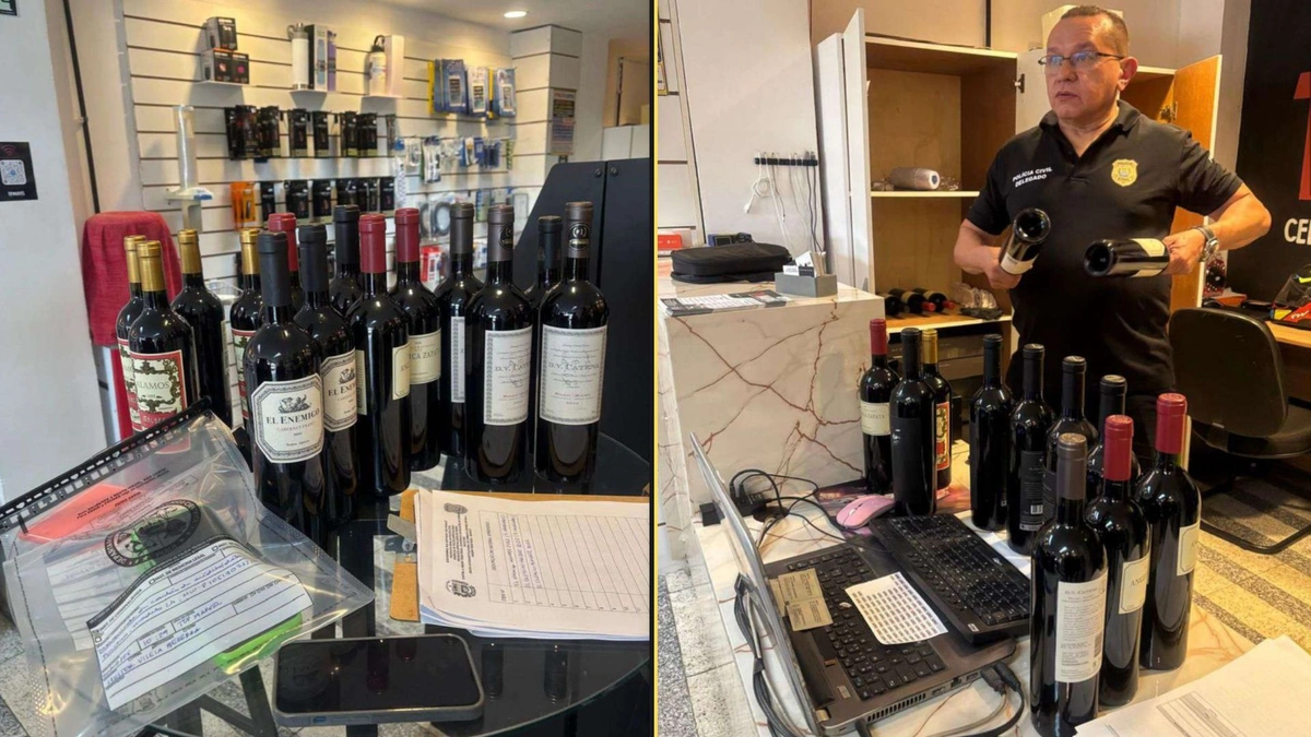 Loja é alvo de operação por vender vinhos falsificados em shopping de Teresina