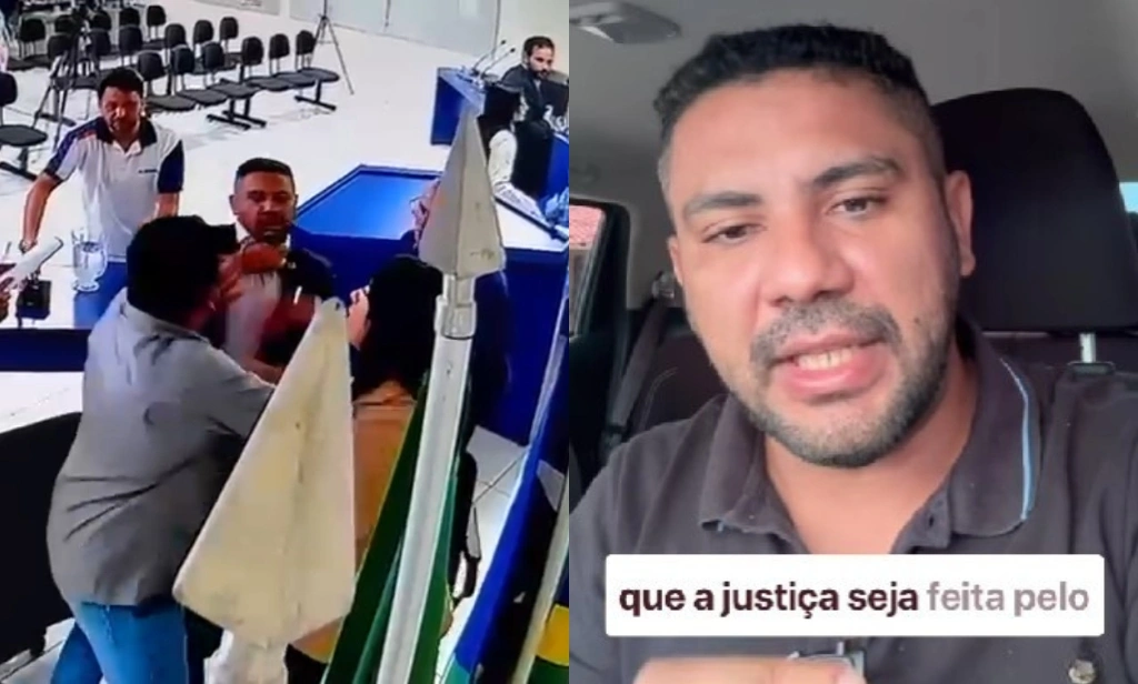 Marido de vereadora invade Câmara de Pio IX e agride vereador durante sessão