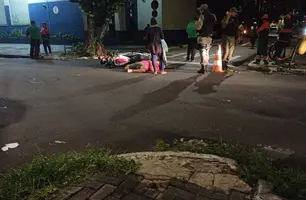 Motociclista de app colide com ônibus e fica gravemente ferido no Centro de Teresina (Foto: Conecta Piauí)