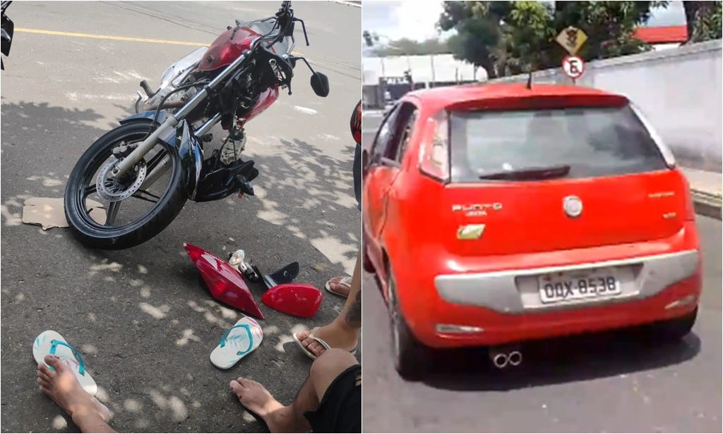 Motorista foge após atropelar motociclista na Av. Vilmary, em Teresina