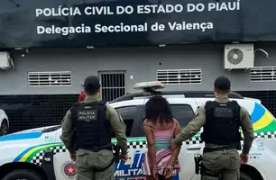 Mulher invade casa de ex-namorado, tenta matá-lo e é presa em município no Piauí (Foto: Reprodução)