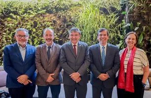 No Chile, ministro Wellington Dias debate ações conjuntas entre Cepal e Aliança Global (Foto: Roberta Aline/MDS)