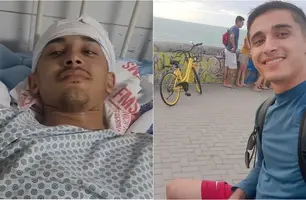 'Perguntava se ainda estava vivo', detalha jovem empurrado de penhasco no Piauí (Foto: Reprodução)