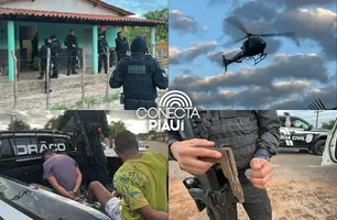 Polícia cumpre 18 mandados contra suspeitos de tráfico e roubos em Nazária (Foto: Conecta Piauí)