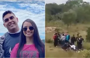 Policial e esposa sofrem acidente de moto na PI-110, entre Barras e Batalha (Foto: Reprodução)