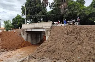 Ponte no bairro São José, em Gilbués, é liberada para tráfego (Foto: Reprodução)