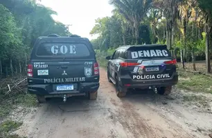 Povoado São José dos Perdidos, em Timon, é alvo de operação contra o tráfico (Foto: Divulgação/DENARC)