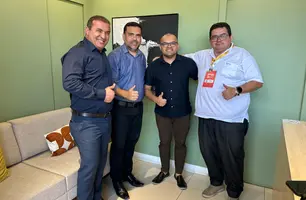 Prefeito de Curimatá visita sede do Conecta Piauí e expõe produtividade do lúpulo (Foto: Conecta Piauí)