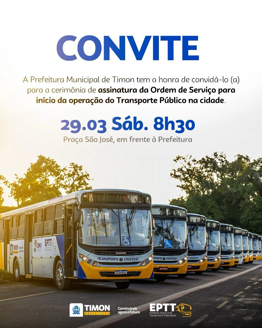 Prefeito de Timon se reúne com a STRANS e alinha retomada do transporte público