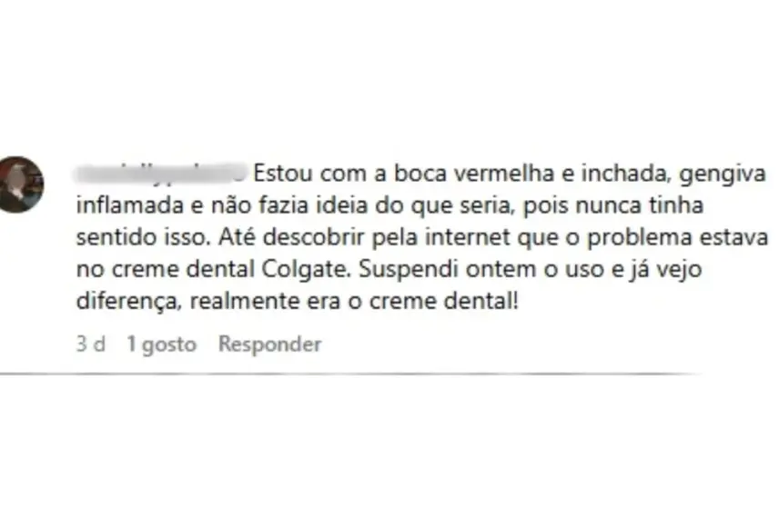 Reclamações de usuários sobre o creme dental Colgate Total 12 Clean Mint