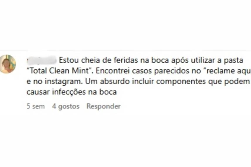 Reclamações de usuários sobre o creme dental Colgate Total 12 Clean Mint Reclamações de usuários sobre o creme dental Colgate Total 12 Clean Mint