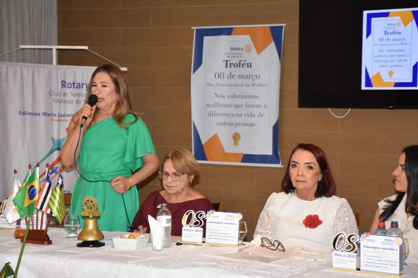 Rotary Club de Teresina Morada do Sol homenageia mulheres em evento festivo Rotary Club de Teresina Morada do Sol homenageia mulheres em evento festivo