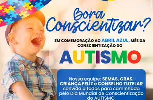 Santa Rosa do Piauí promove caminhada em apoio à conscientização do autismo no Abril Azul (Foto: Reprodução/Redes Sociais)