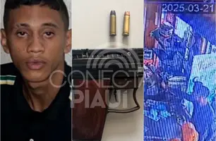 Suspeito de 'tocar terror ' em comércios é preso novamente com arma em Teresina (Foto: Reprodução)
