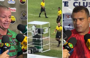 Técnicos avaliam a utilização do VAR na final do Campeonato Piauiense (Foto: Conecta Piauí)