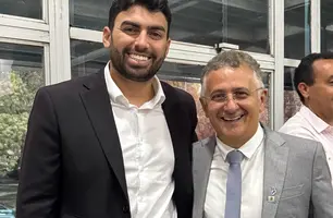 Vereador Eduardo Draga Alana com Reitor da Uespi, Evandro (Foto: Divulgação)