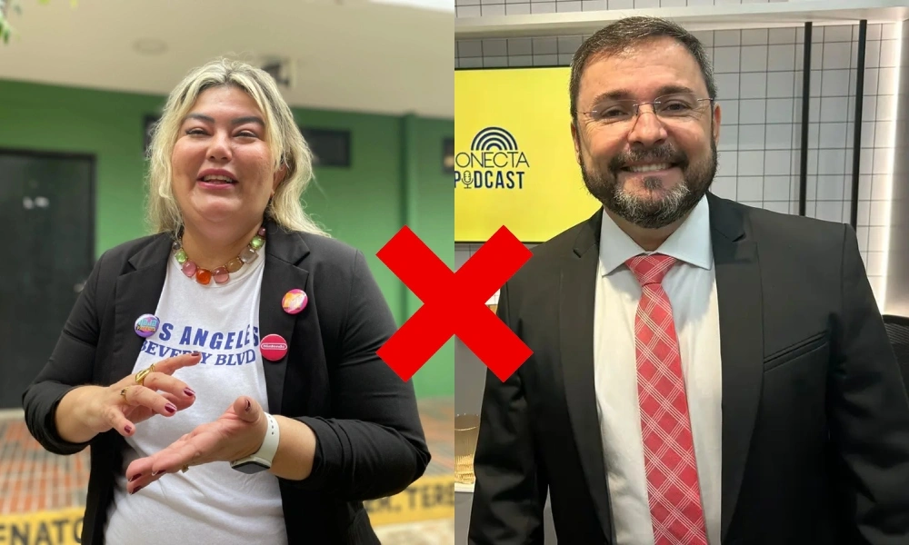 Vereadora Samantha Cavalca e Deputado Estadual Fábio Novo