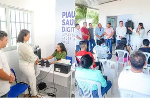 Vereadores de Lagoa do PI marcam presença na inauguração da Sala de Saúde Digital (Foto: Reprodução)