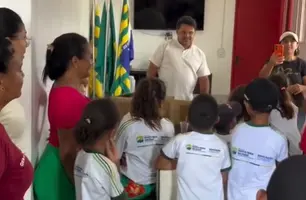 Alunos de Santa Rosa do Piauí aprendem sobre política com projeto educacional (Foto: Reprodução - Redes sociais)
