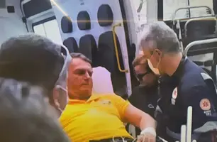 Bolsonaro passa mal (Foto: Reprodução)