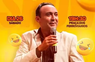 Bom Princípio do Piauí celebra 33 anos com show de humor na Praça dos Ferroviários (Foto: Reprodução)