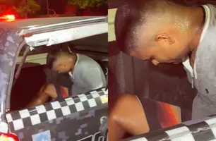 'Bruno da Jeru' é preso com mandado por tráfico e roubo na zona Sul de Teresina (Foto: Reprodução/Kassio Cavalcante)