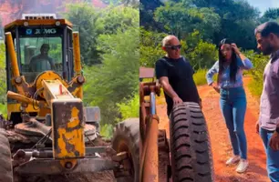 Cidade de Ribeiro Gonçalves intensifica recuperação de estradas de rotas escolares (Foto: Reprodução)