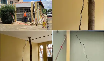 Defesa Civil interdita casa com estrutura comprometida na zona Sul de Teresina
