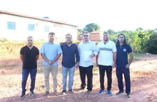 Demerval Lobão inicia construção de quadra coberta na Escola Tia Margarida (Foto: Divulgação)