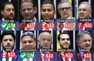 Deputados do Piauí assinaram a urgência para anistia do 8 de janeiro (Foto: Reprodução)
