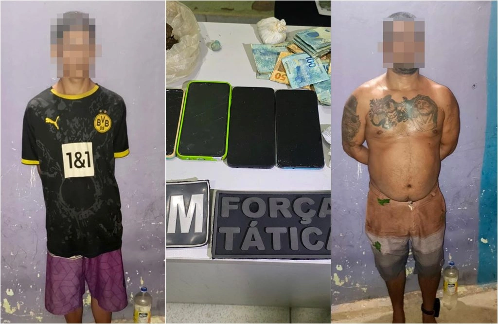Dupla suspeita de tráfico de drogas é capturada pela PMPI em Parnaíba