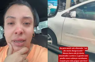 Empresária é ameaçada com arma por militar em supermercado de Teresina (Foto: Reprodução)