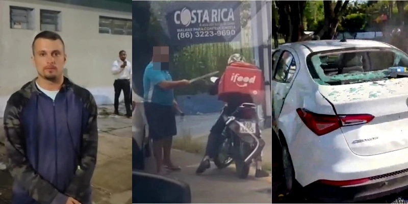 Entregador que foi agredido com facão por taxista se manifesta e denuncia ameaça