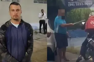 Entregador que foi agredido com facão por taxista se manifesta e denuncia ameaça (Foto: Conecta Piauí/Reprodução)