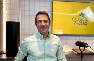 Feliphe Araújo fala sobre seca verde e ações da SEMARH no Conecta Podcast (Foto: Maria Clara César / Conecta Piauí)