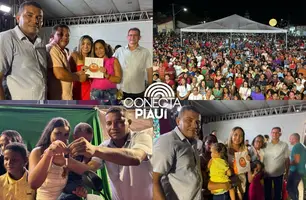 Festa em Porto celebra conquistas educacionais com brindes à população (Foto: Reprodução)