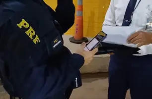 Fiscalização da Polícia Rodoviária Federal (Foto: Divulgação/PRF)