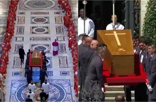Funeral e sepultamento do papa Francisco são realizados neste sábado (Foto: Reprodução)
