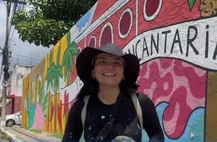 Ginásio de Caxias (MA) recebe intervenção artística do Programa Arte de Rua (Foto: Reprodução)