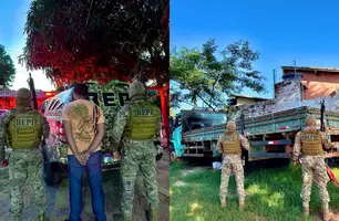 Homem é preso com caminhão roubado e drogas em operação do BEPI em Timon (Foto: Reprodução)