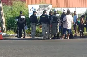 Homem morre em acidente de moto em rotatória próxima à rodoviária de Floriano (Foto: Reprodução)