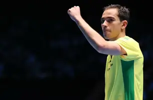 Hugo Calderano faz história e conquista a Copa do Mundo de tênis de mesa (Foto: Reprodução/Getty Images)