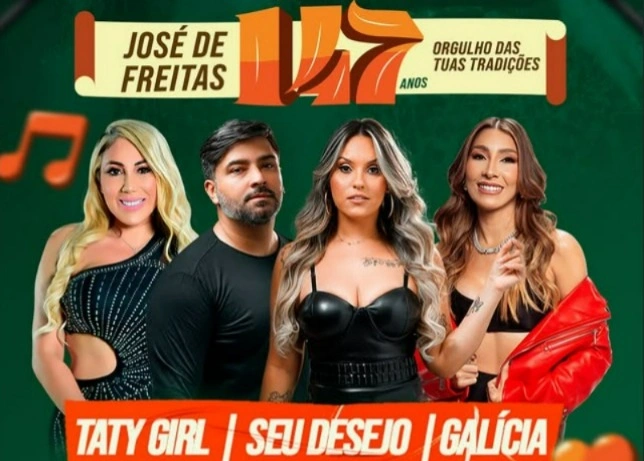 José de Freitas celebra 147 anos com shows e programação especial