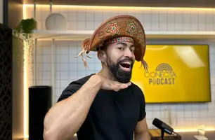 Lucas Cordeiro fala sobre sucesso da paródia 'Abracachaça' no Conecta Podcast (Foto: Conecta Piauí)
